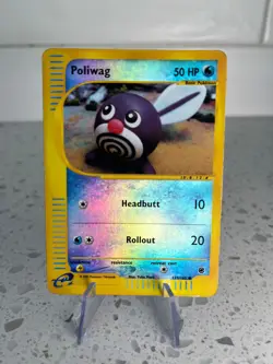 Poliwag 125/165 Reverse Holo Expedition 2002 Pokemon Card MP - Image 1