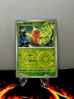 Pokemon TCG Weedle, SV 151 Reverse Holo 013/165 - Image 1