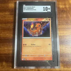 Pokemon 151 Poster Collection - Charmander Black Star Promo 047 - SGC 10 - Image 1