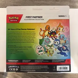 Pokemon TCG First Partner Illustration Collection Series 1 Box Charmander Rowlet - Image 2