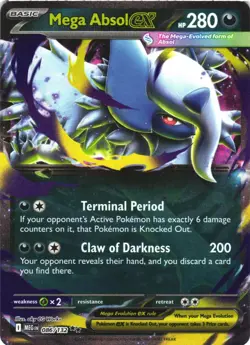 MEGA ABSOL EX 086/132 DOUBLE RARE MEGA EVOLUTION POKEMON NEAR MINT - Image 2