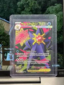 Mega Starmie ex 102/088 Pokemon Perfect Order Ultra Rare Full Art Holo NM - Image 1