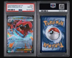 PSA 10 GEM/MINT MEGA FERALIGATR EX 043/217 ASCENDED HEROES - Image 3