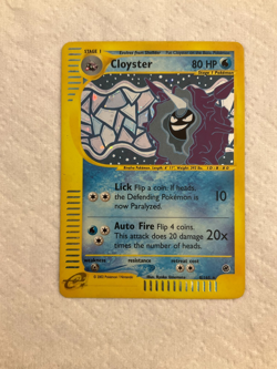 Cloyster 8/165 Holo Rare Expedition Base Set Pokemon Reverse Holo - Image 1