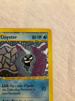 Cloyster 8/165 Holo Rare Expedition Base Set Pokemon Reverse Holo - Image 3
