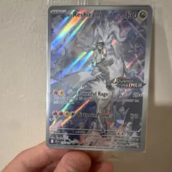 Pokemon N's Reshiram 167/159 Journey Together Stamped Illustration SEALED Promo - Image 4