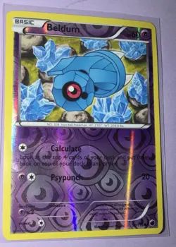 Pokemon - Beldum - 50/116 - Common - Reverse Holo - Plasma Freeze - NM - Image 1