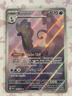 Pokemon TCG: Aurorus 092/088 Holo Illustration Rare Full Art Perfect Order NM - Image 1