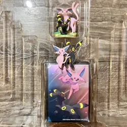 Pokemon Prismatic Evolutions Figure Collection Pin Figure and Sleeves ONLY Eevee - Image 1