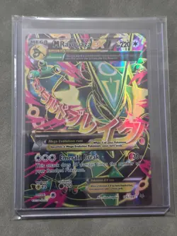 Mega M Rayquaza EX 105/108 XY Roaring Skies NEAR MINT - Image 1