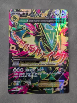 Mega M Rayquaza EX 105/108 XY Roaring Skies NEAR MINT - Image 2