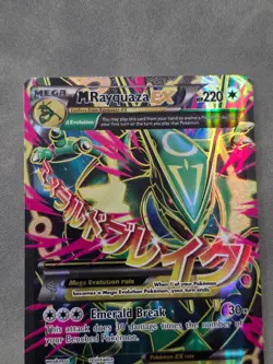 Mega M Rayquaza EX 105/108 XY Roaring Skies NEAR MINT - Image 4