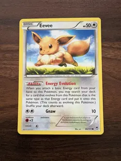 Eevee 80/111 Pokemon XY - Furious Fists Regular NM - Image 1