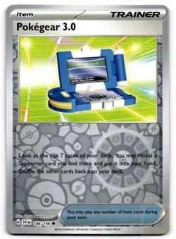 Pokegear 3.0 186/198 Common Scarlet & Violet Pokemon Reverse Holo Near Mint - Image 1