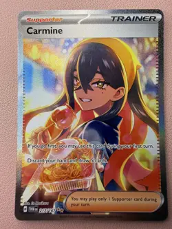 Pokemon TCG Carmine Full Art Trainer 217/167 Twilight Masquerade SIR - Image 1
