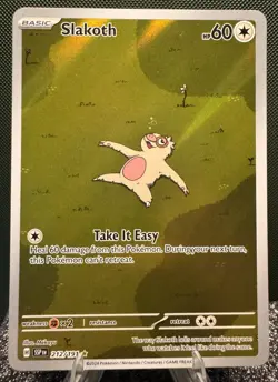 Pokemon TCG Slakoth 212/191SV08: Surging Sparks Holo Illustration Rare - Image 1