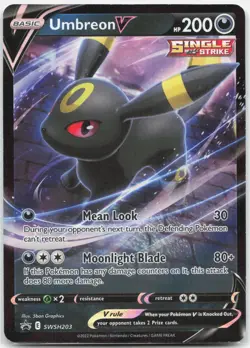 Umbreon V SWSH203 Holo Promo Sword & Shield Promo Pokemon Holo Near Mint - Image 1