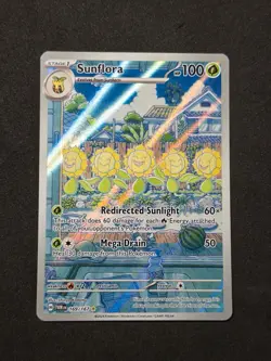 Pokemon Sunflora 169/167 Twilight Masquerade Scarlet & Violet Illustration Rare - Image 1