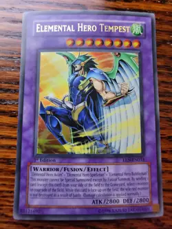 LP Elemental Hero Tempest EEN-EN034 Elemental Energy 1st Edition - Image 1