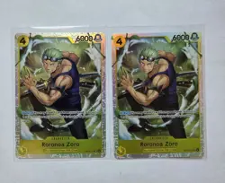 One Piece TCG Adventure On Kami’s Island OP15-113 Roronoa Zoro SR NM Playset x2 - Image 1