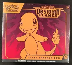 Pokemon: Scarlet & Violet 3: Obsidian Flames Elite Trainer Box - 9 Packs 820650853913 - Image 1