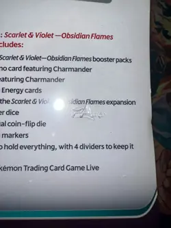 Pokemon TCG Scarlet & Violet Obsidian Flames Elite Trainer Box Sealed small rip - Image 4
