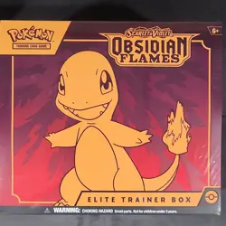 Pokemon TCG Elite Trainer Box Scarlet & Violet Obsidian Flames English - Image 1