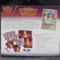 Pokemon TCG Elite Trainer Box Scarlet & Violet Obsidian Flames English - Image 2
