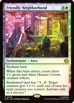 Friendly Neighborhood Foil Marvel's Spider-Man NM MTG - Image 1