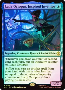 Lady Octopus, Inspired Inventor Foil Marvel's Spider-Man NM MTG - Image 1
