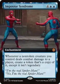 Impostor Syndrome Extended Art Marvel's Spider-Man NM MTG - Image 1