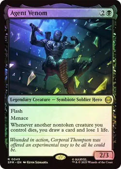 Agent Venom Foil Marvel's Spider-Man NM MTG - Image 1