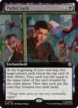Parker Luck Extended Art Marvel's Spider-Man NM MTG - Image 1