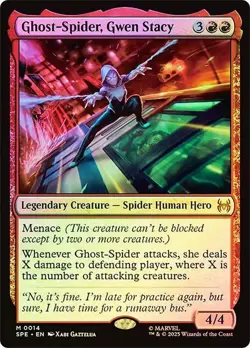 Ghost-Spider, Gwen Stacy Foil Marvel's Spider-Man NM MTG - Image 1