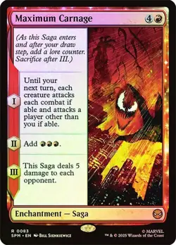 Maximum Carnage Foil Marvel's Spider-Man NM MTG - Image 1