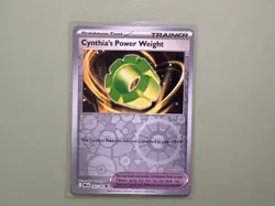 Cynthia's Power Weight REVERSE HOLO (2x Set) Near Mint Pokemon Destined Rivals - Image 3
