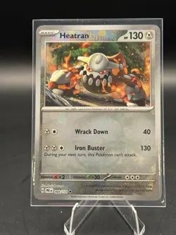 Heatran (Master Ball Pattern) 068/131 Holo SV: Prismatic Evolutions Pokemon NM - Image 1