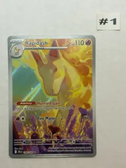 Pokemon TCG Rapidash 189/182 Sv10 Destined Rivals IR Holo EN - Image 1