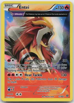 Entei (15) Holo Rare XY - Ancient Origins 15/98 Pokemon TCG - Image 1