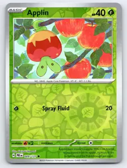 Applin 009/131 Common Prismatic Evolutions Pokemon Reverse Holo Near Mint - Image 1