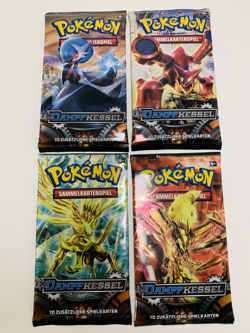 4 Booster- Artwork Set ☆ Pokemon XY Dampfkessel / Steam Siege ☆ Deutsch ☆ NEU ☆ - Image 1