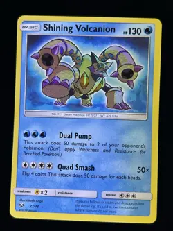 Shining Volcanion 27/73 Pokemon Card Ultra Rare Shining Legends Pokemon TCG NM - Image 1