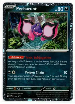 Pokemon - Pecharunt - SVP 149 - Black Star Promo- Cosmos Shiny Holo Rare - NM/M - Image 1