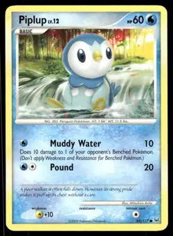 2009 Pokemon Piplup Common Platinum 85/127 DMG - Image 1