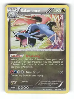 Salamence - 64/101 - Plasma Blast - Pokemon - Rare - Holo LP - Image 1
