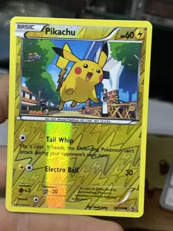 Pikachu 20/108 XY Roaring Skies 2015 Reverse Holo Pokemon Card TCG - Image 3