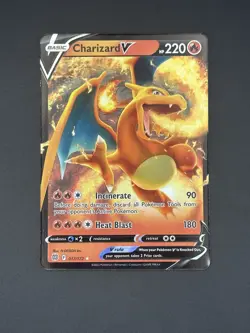 Charizard V 017/172 2022 Pokemon Swsh09: Brilliant Stars Holo NM - Image 1