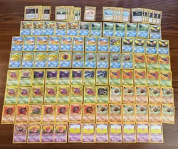 Pokemon TCG Fossil Set Lot of 80+ Cards Non Holo Vintage WOTC Pokemon Cards - Image 1