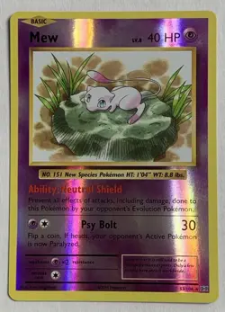 Pokemon XY Evolutions Mew 53/108 Reverse Holo Rare NM - Image 1