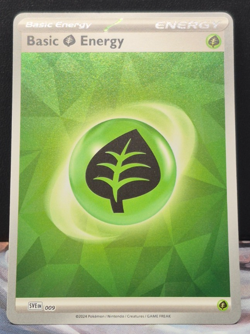 Grass Energy SVE 009 NM Pokemon TCG Holo Foil Prismatic Evolutions Near Mint - Image 1